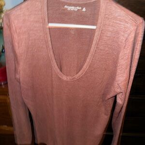 Abercrombie & Fitch Brown Fitted Bodysuit